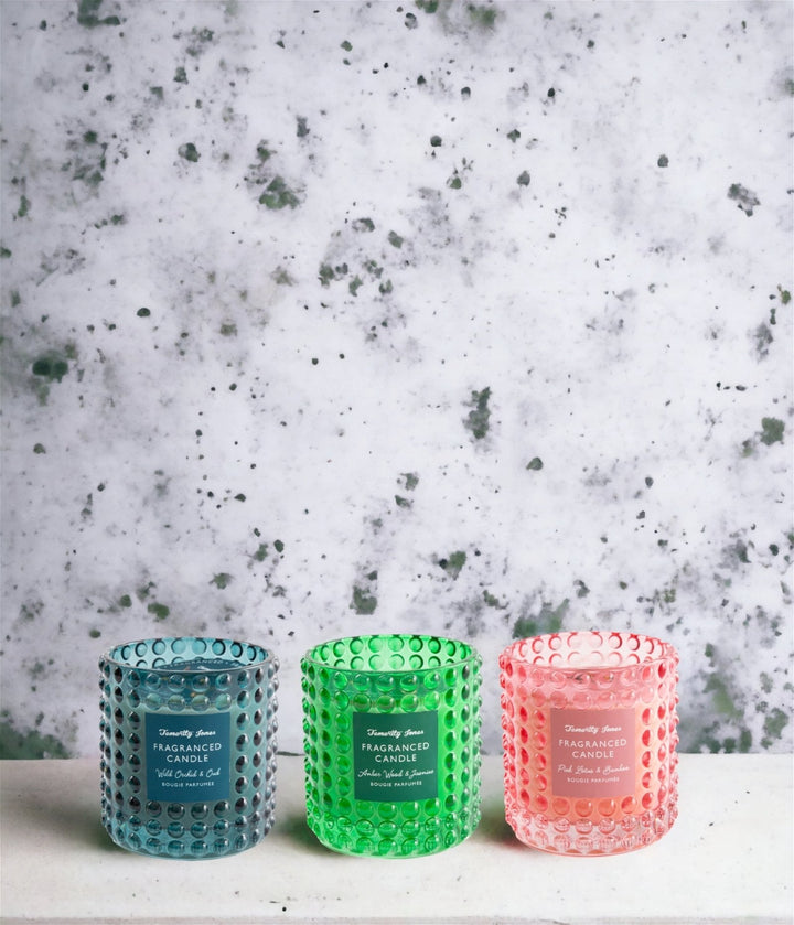 Bobbled Glass Candles - Smiddy Furniture-2