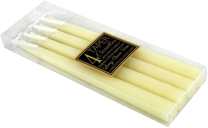 Set Of 4 Ivory Taper Candles - Smiddy Furniture-2