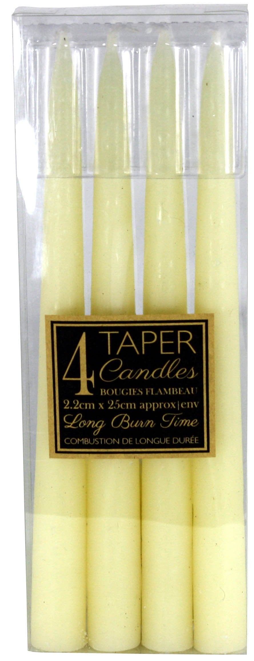 Set Of 4 Ivory Taper Candles - Smiddy Furniture-1