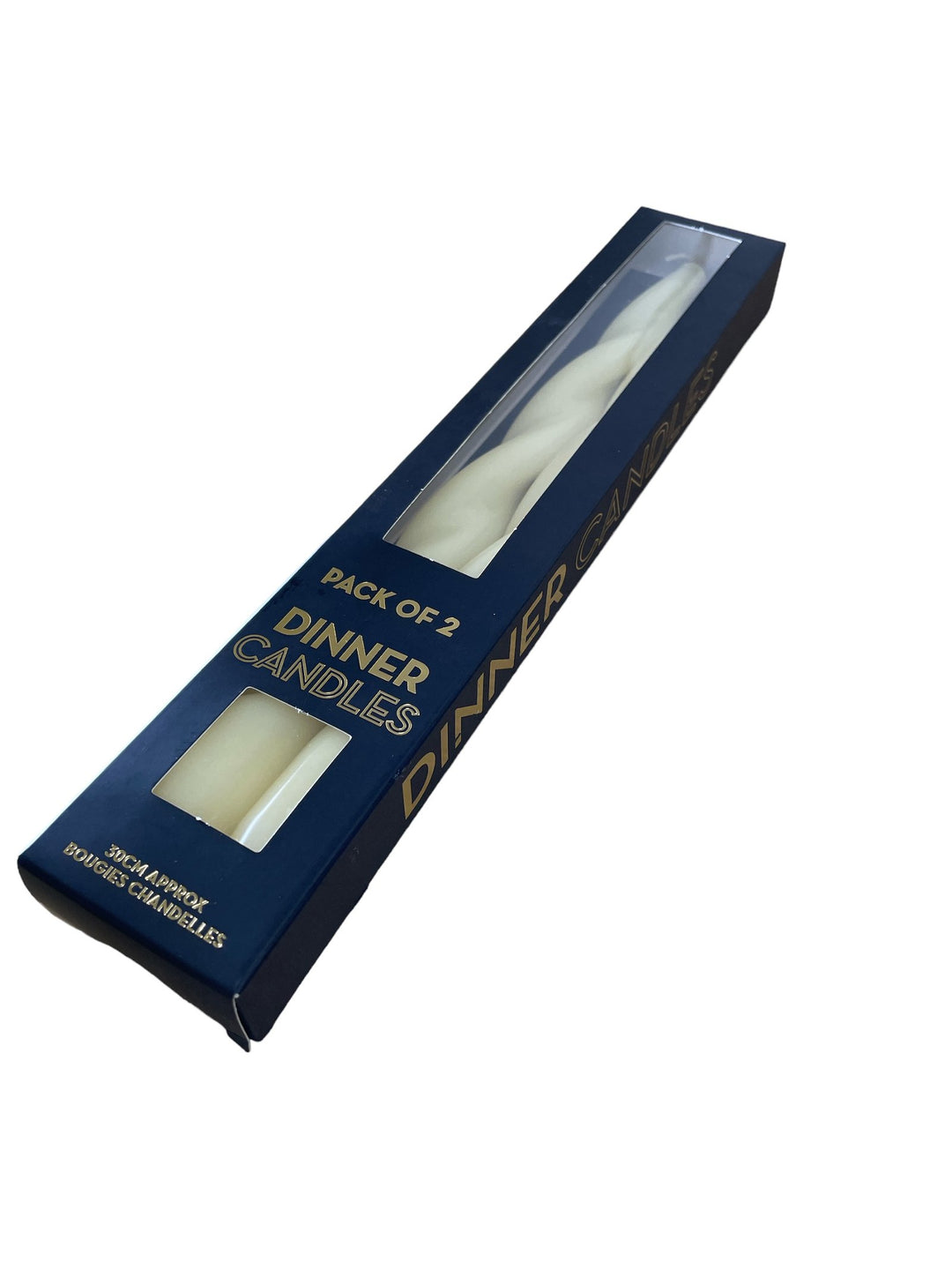 Twist Candles Pack of 2, Ivory - Smiddy Furniture-2