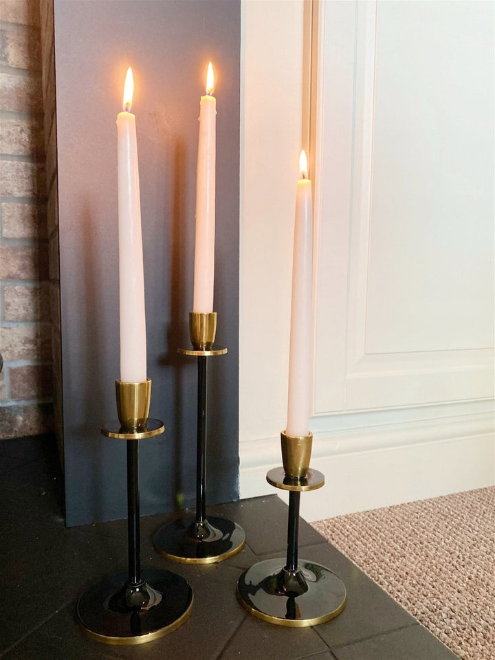 Large Black and Gold Candlestick-Smiddy Furniture
