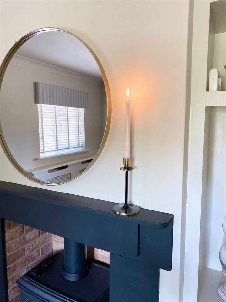 Medium Black and Gold Candlestick-Smiddy Furniture