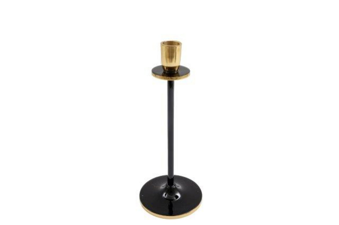 Medium Black and Gold Candlestick-Smiddy Furniture