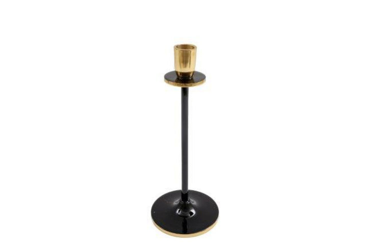 Medium Black and Gold Candlestick-Smiddy Furniture