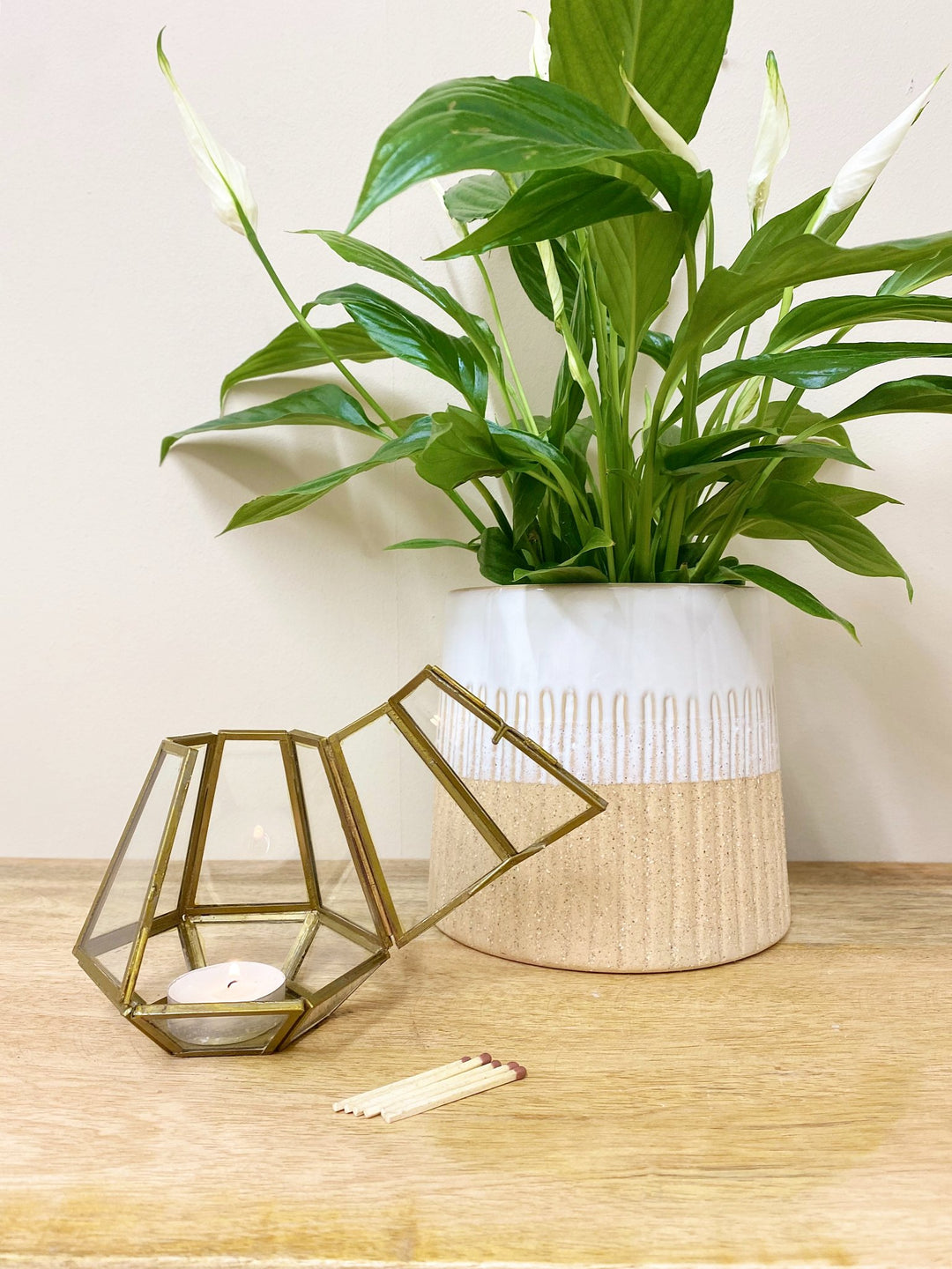 Bronze Glass Tea Light Holder Small - Smiddy Furniture-4