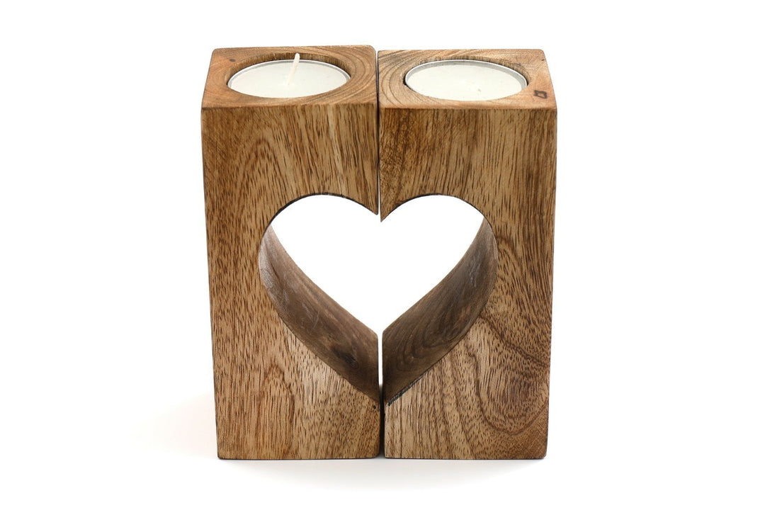 Cut-Out Heart Tealight Holders - Smiddy Furniture-1