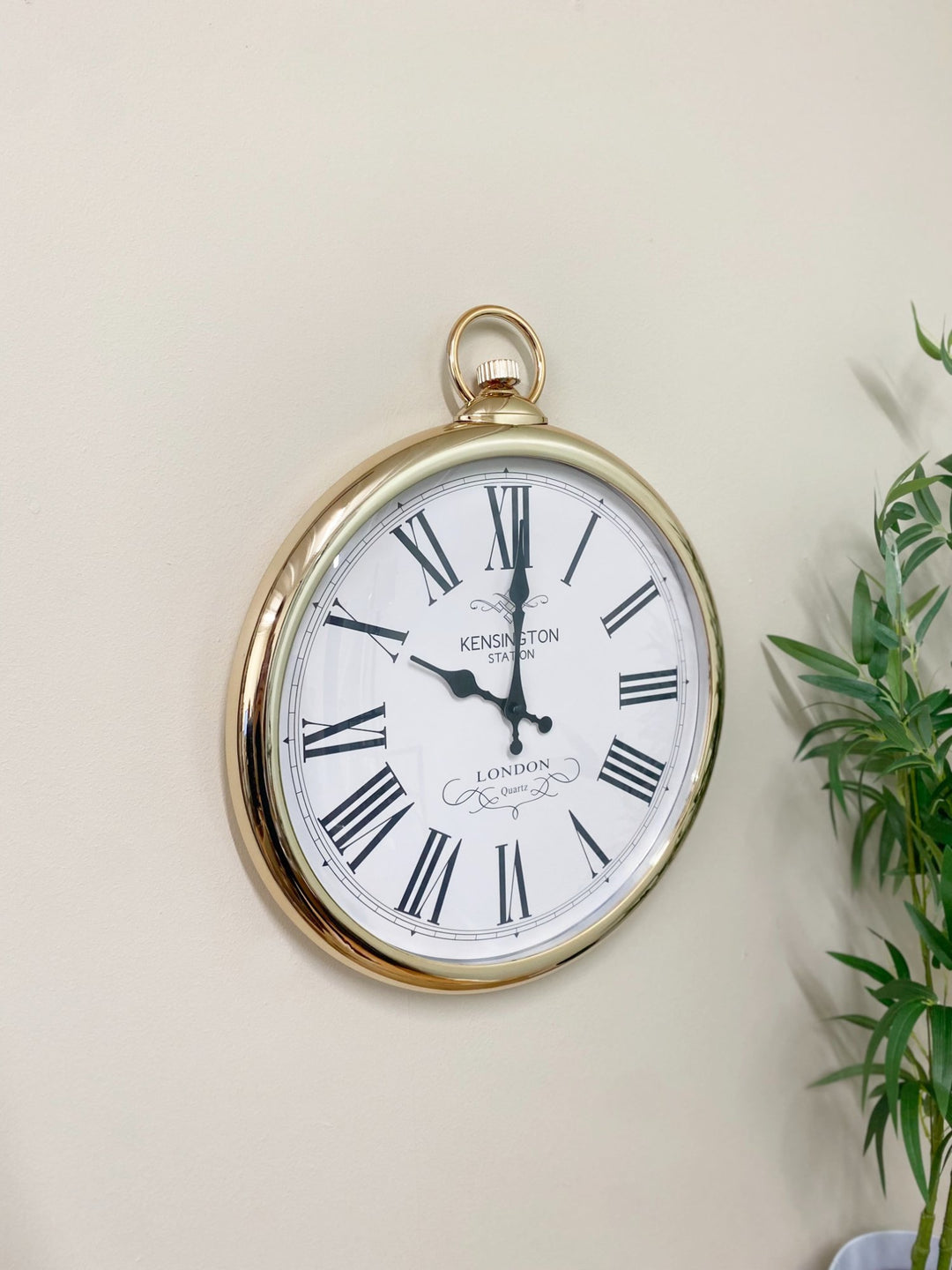 Round Copper Wall Clock 42cm - Smiddy Furniture-3