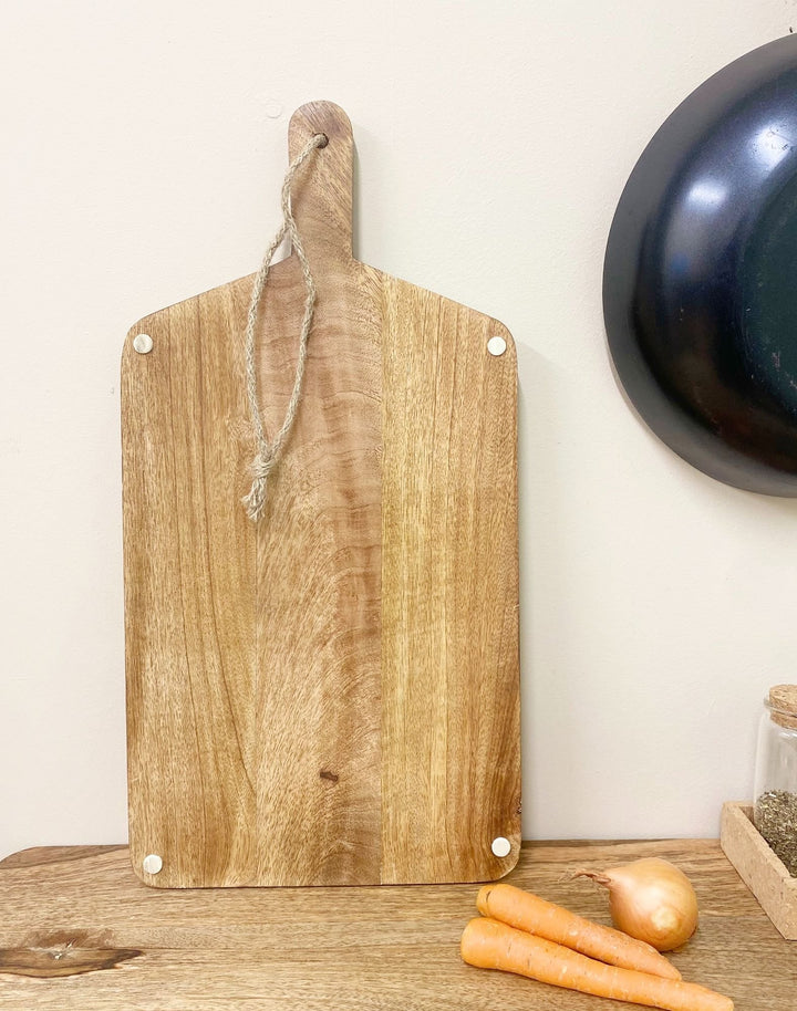 Wooden Chopping Board With Highland Cow Engraving 50cm - Smiddy Furniture-3