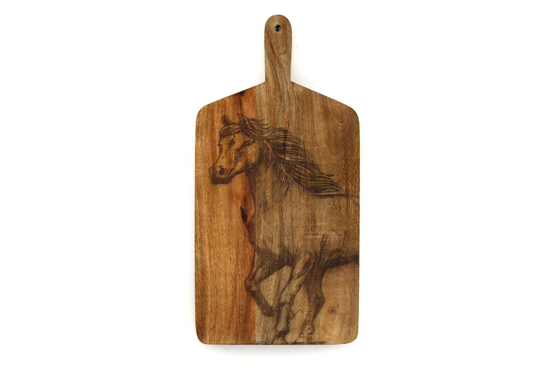 Engraved Horse Chopping Board - Smiddy Furniture-1