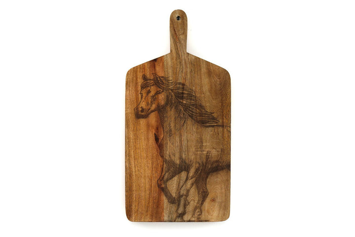 Engraved Horse Chopping Board - Smiddy Furniture-1