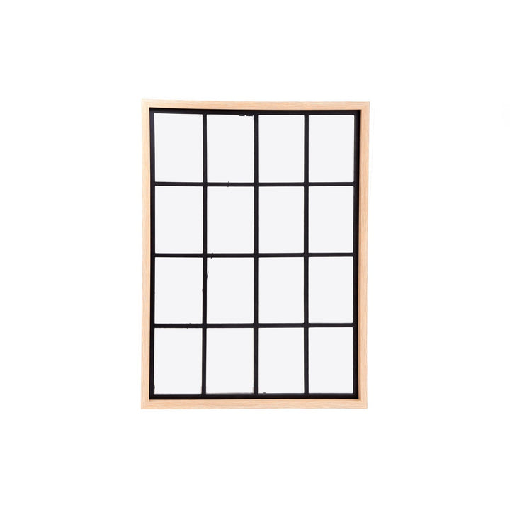 Natural Wood Effect Window Mirror 80cm - Smiddy Furniture-1