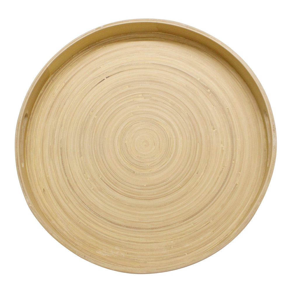Natural Interiors Bamboo Serving Tray With Handles - Smiddy Furniture-2