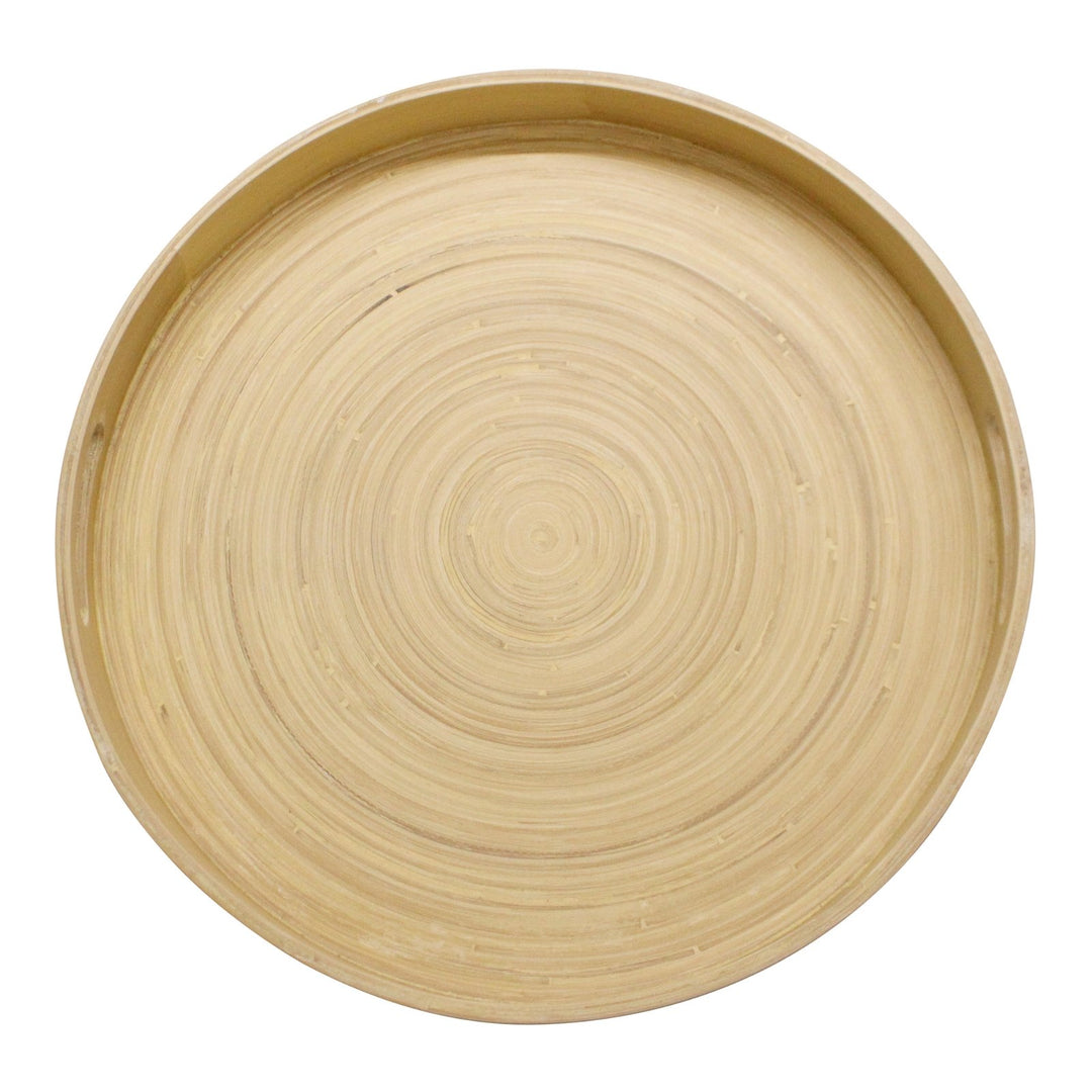 Natural Interiors Bamboo Serving Tray With Handles - Smiddy Furniture-2