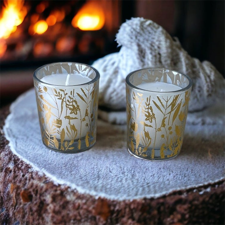 Scented Leaf Votive Candles, Pack of 2 - Smiddy Furniture-4