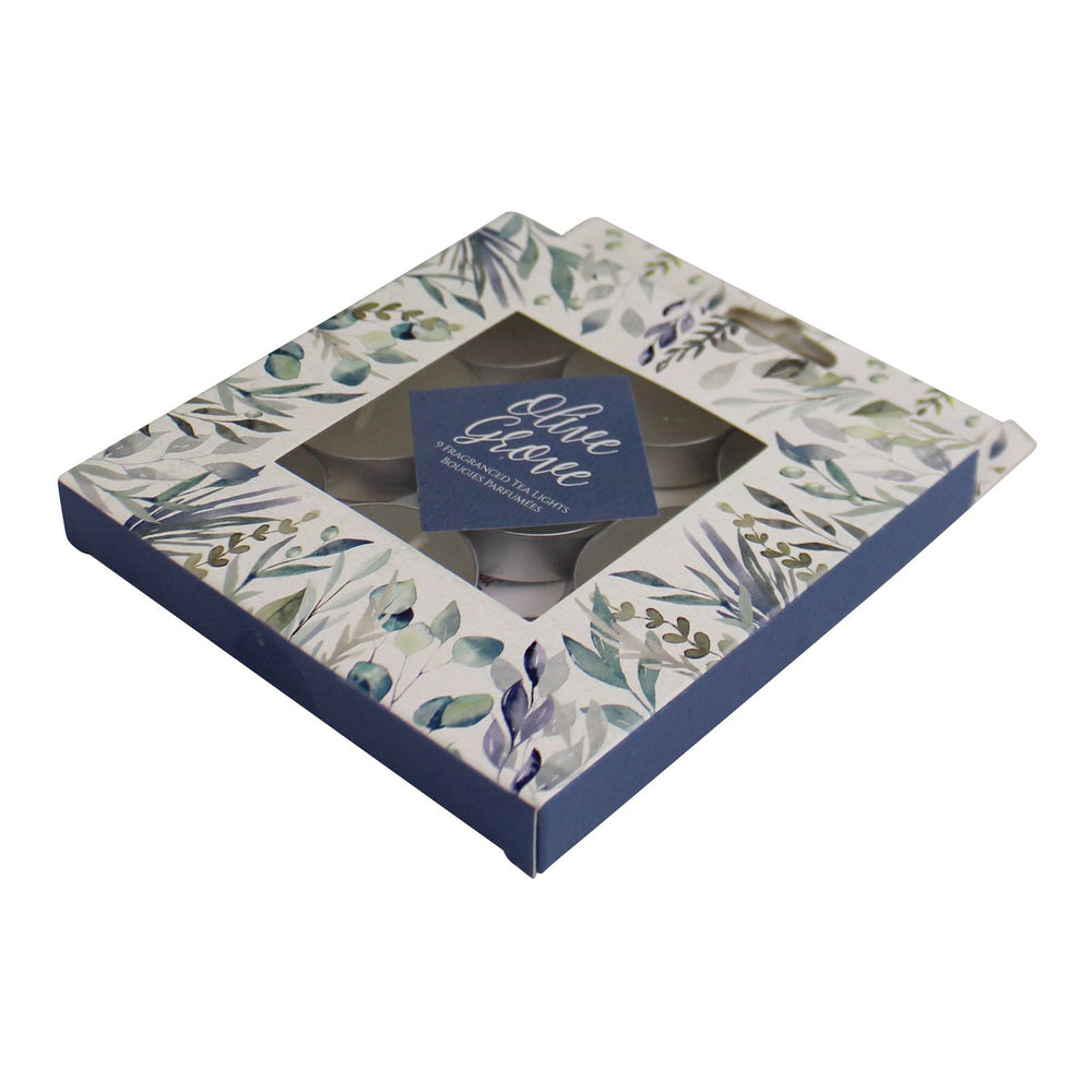 Pack of 9 Gift Boxed Olive Grove Fragranced Tealight Candles - Smiddy Furniture2