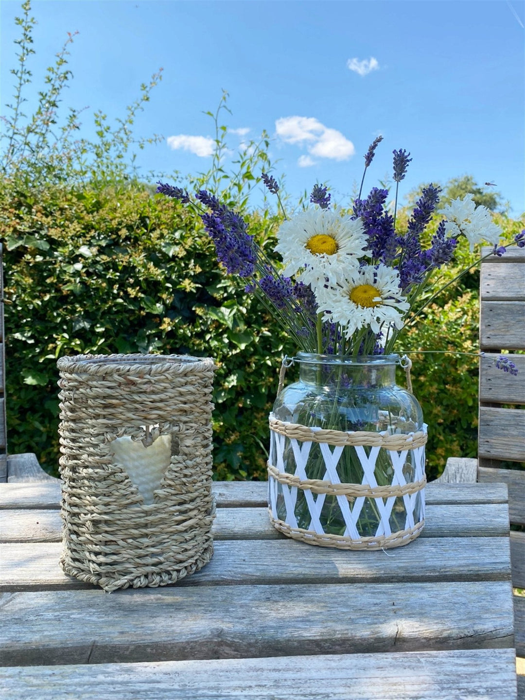 Medium Seagrass Candle Holder - Smiddy Furniture-4