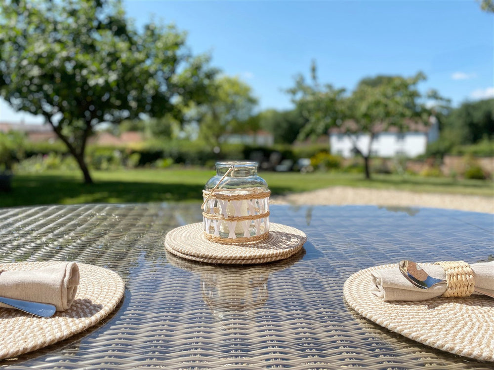 Candle Lantern with Weave - Smiddy Furniture-2