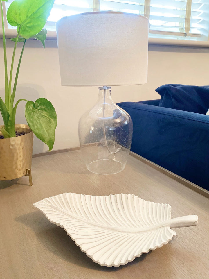 Antique White Leaf Tray - Smiddy Furniture-4
