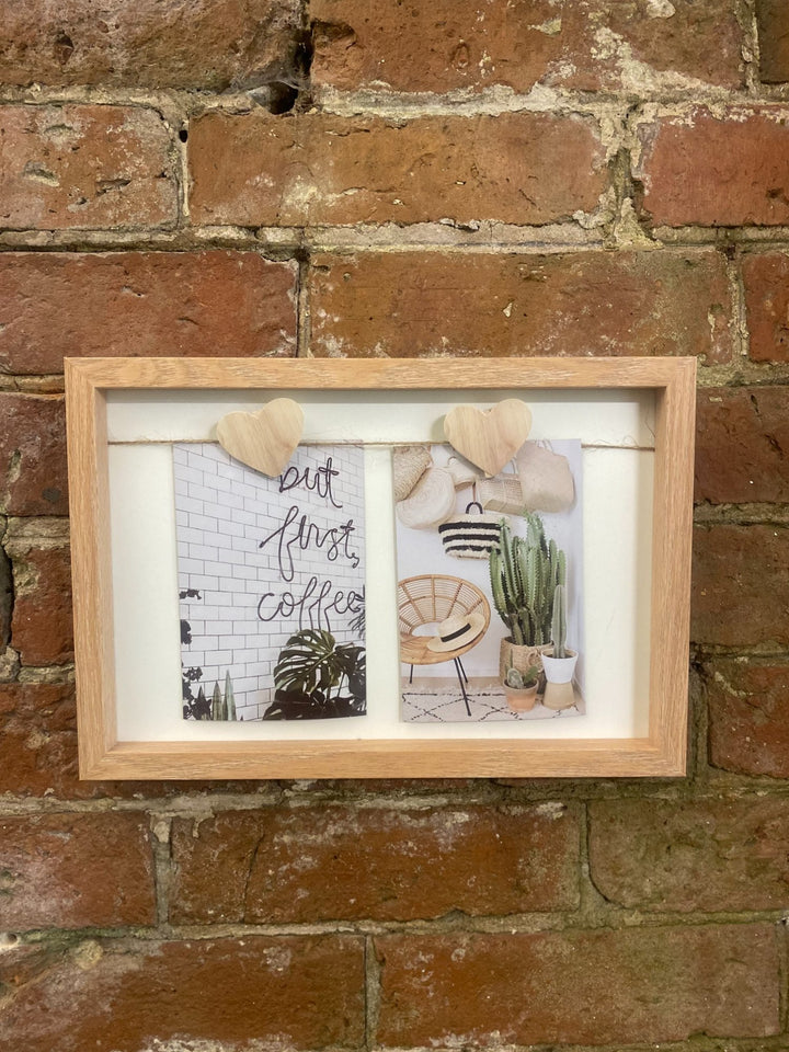 Two Heart Peg 4x6" Photo Frame - Smiddy Furniture-2