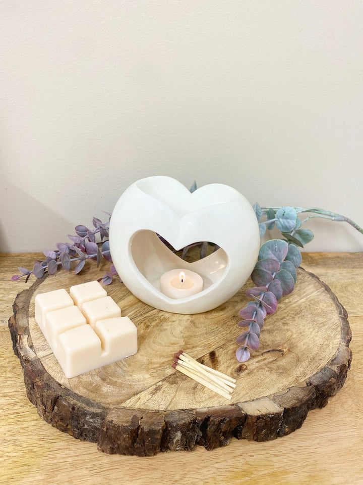 Pearl Heart Oil or Wax Warmer - Smiddy Furniture-3