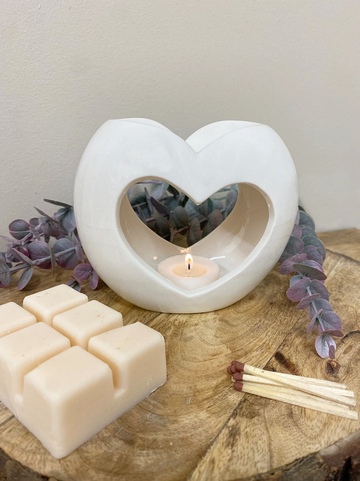 Pearl Heart Oil or Wax Warmer - Smiddy Furniture-4