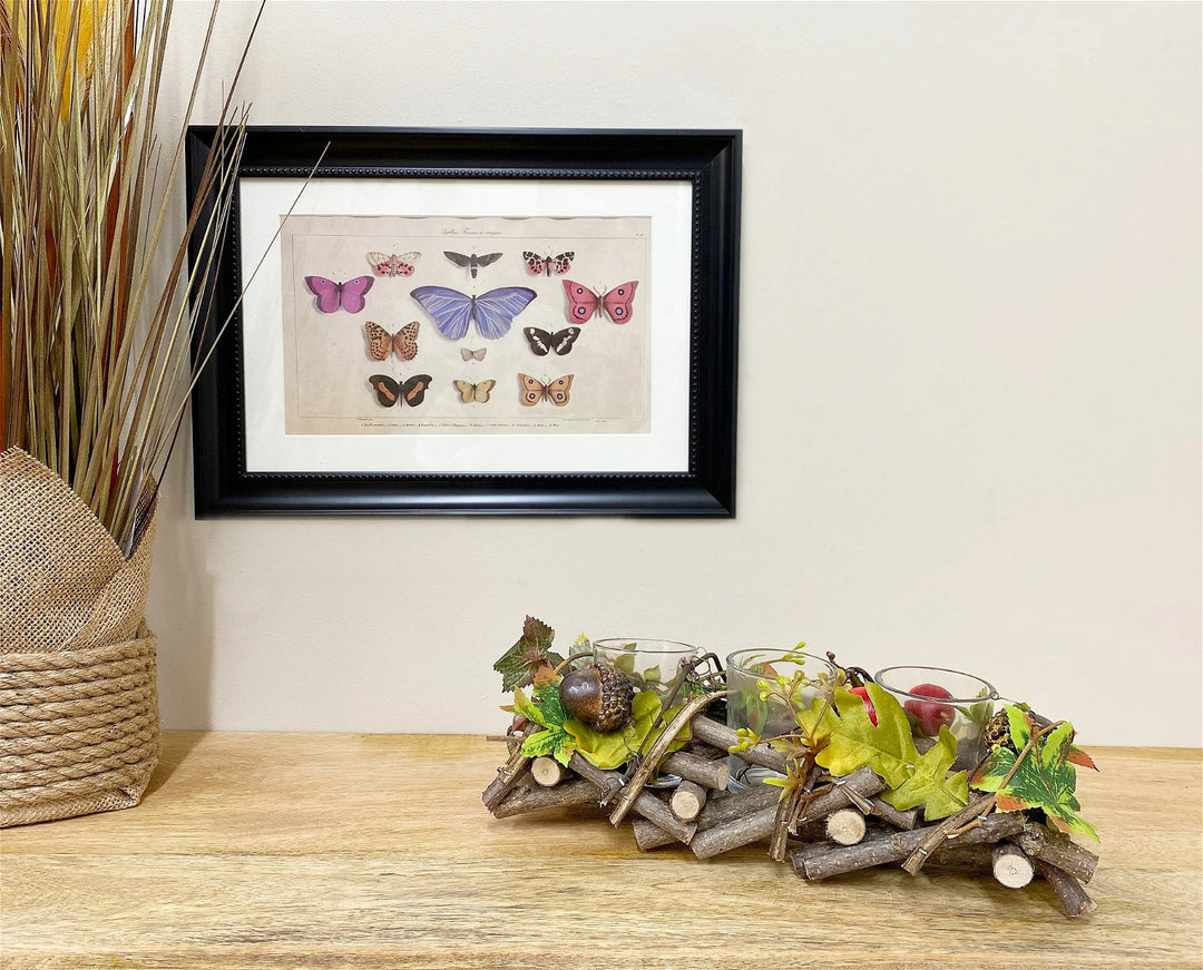 Wood And Fauna Triple Tea Light Holder - Smiddy Furniture-2