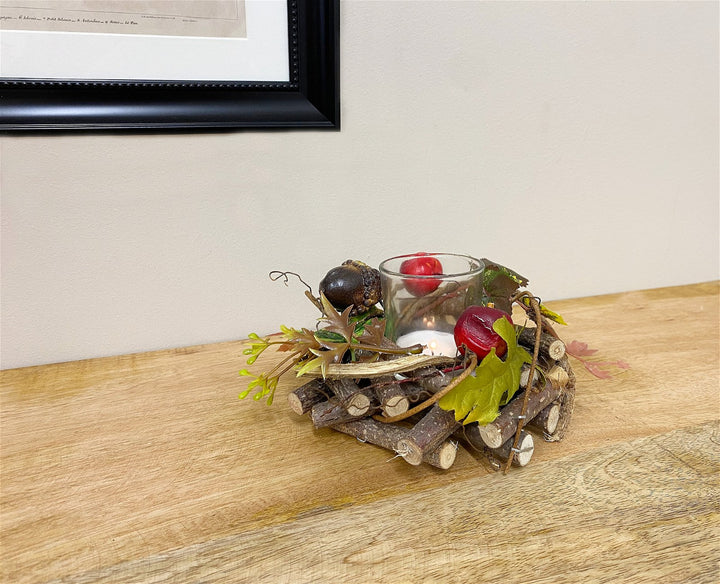 Wood And Fauna Single Tea light Holder - Smiddy Furniture-3