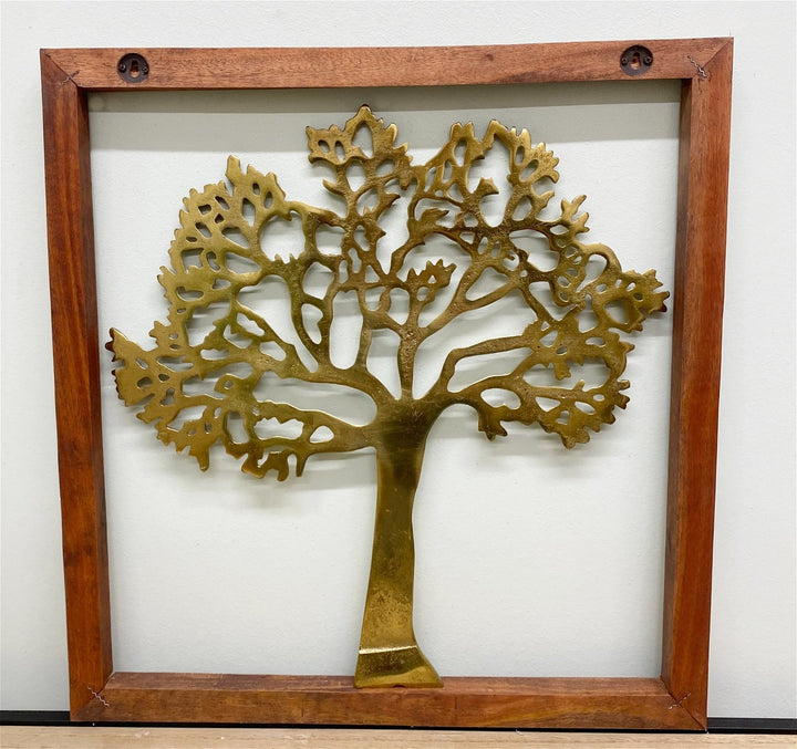 Gold Tree Of Life In Wooden Frame-Smiddy Furniture