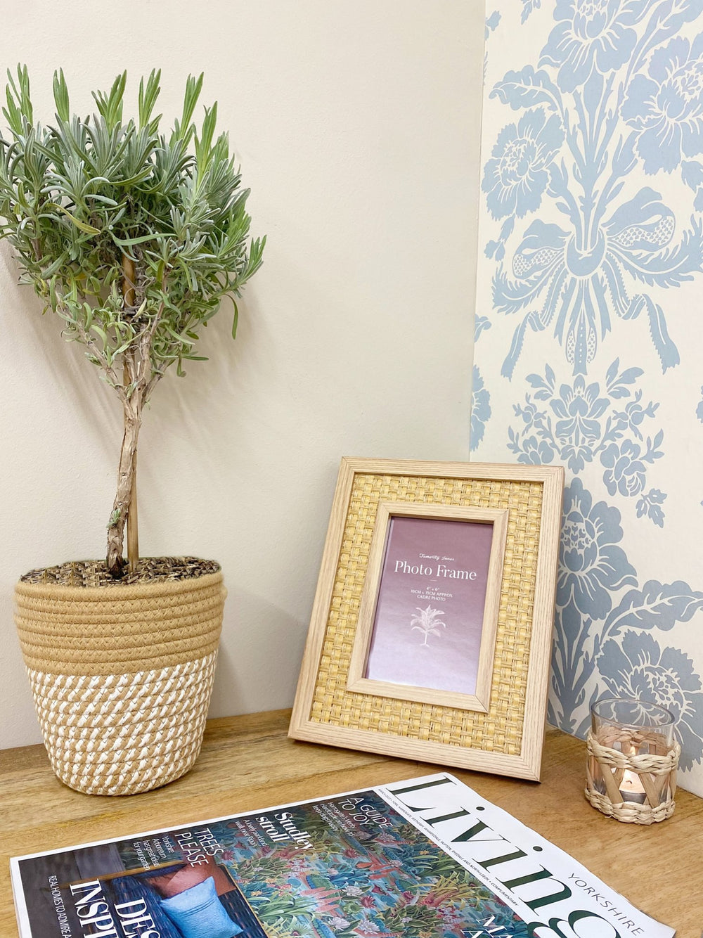 Rattan Effect 4" x 6" Photo Frame - Smiddy Furniture-2