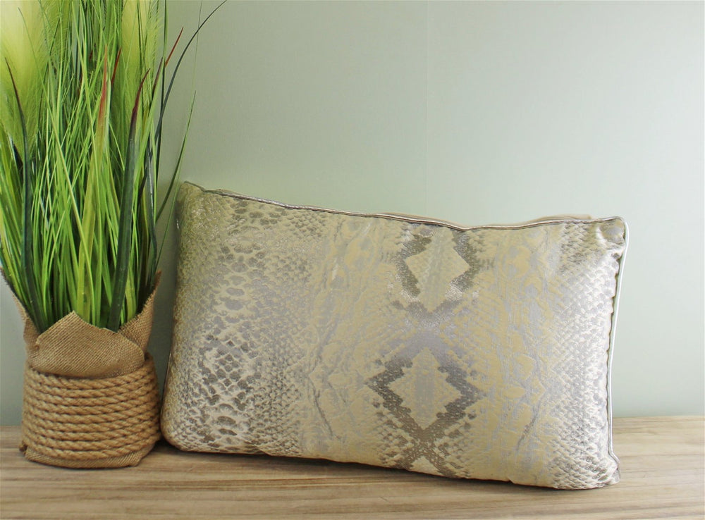 Rectangular Scatter Cushion, Snake Print Design, 30x50cm - Smiddy Furniture-2