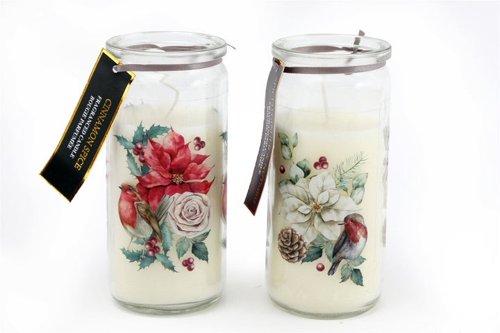 Set Of 2 Botanical Tube Candle 14cm - Smiddy Furniture-1