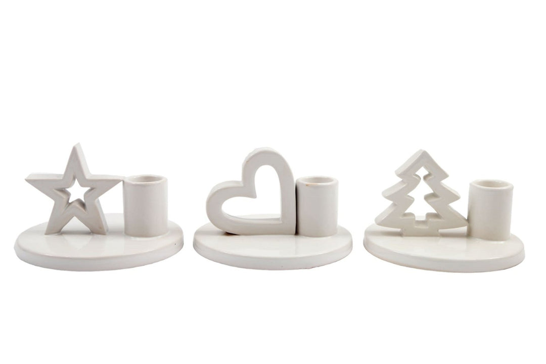 Set of Three Dinner Candle Holders - Smiddy Furniture-1