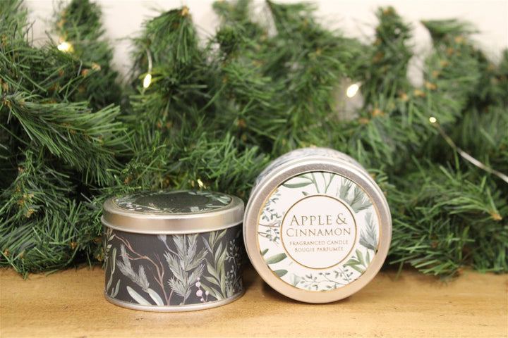 Set of Two Apple and Cinnamon Tin Candles - Smiddy Furniture-3