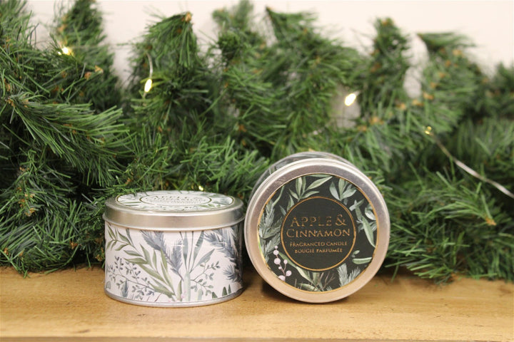 Set of Two Apple and Cinnamon Tin Candles - Smiddy Furniture-4