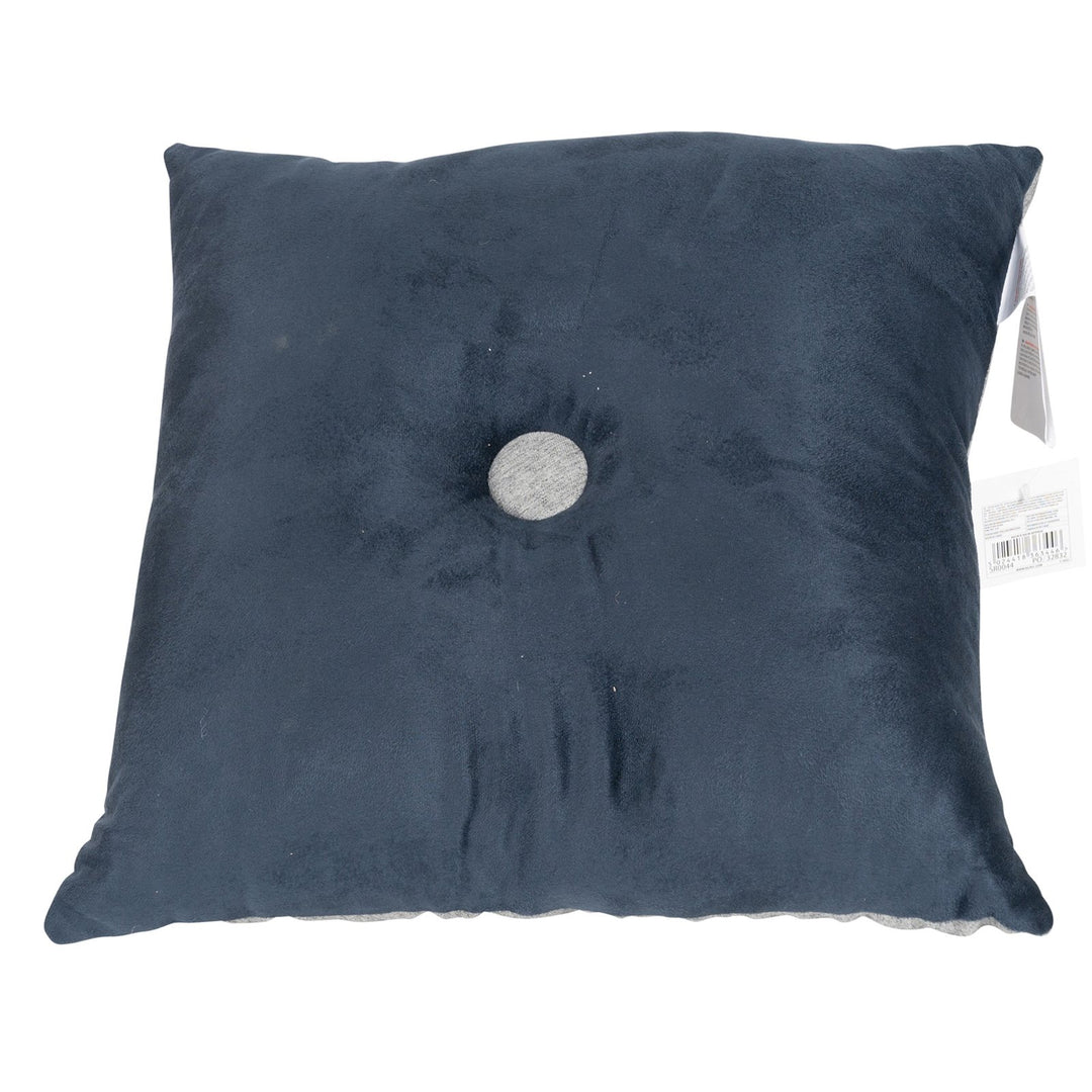 Double Sided Square Scatter Cushion Dark Blue 36cm - Smiddy Furniture-1