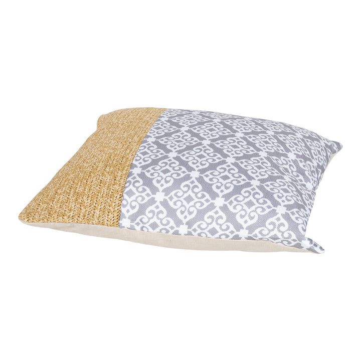 Serenity Print Square Cushion Grey - Smiddy Furniture-3
