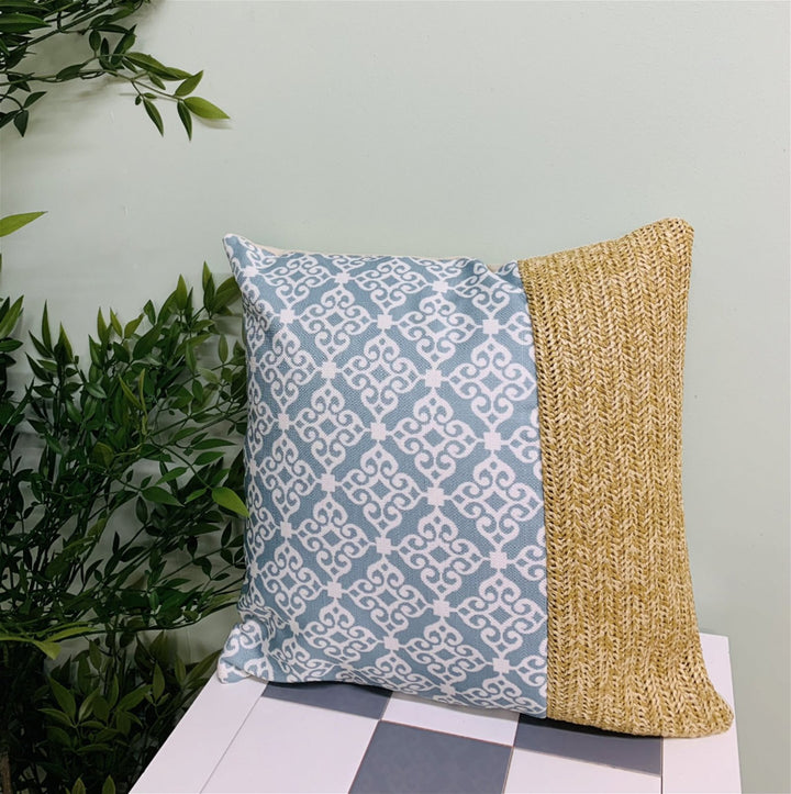 Serenity Print Square Cushion Grey - Smiddy Furniture-4